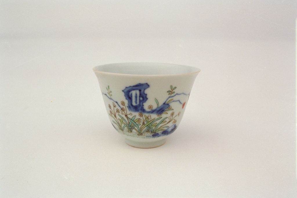 图片[1]-Colorful Flower Wine Cup-China Archive